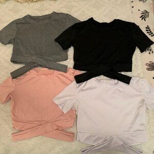Amazon: DREAM SLIM Fitted Short Sleeve Crop Tops with Criss-Cross Detail- Small